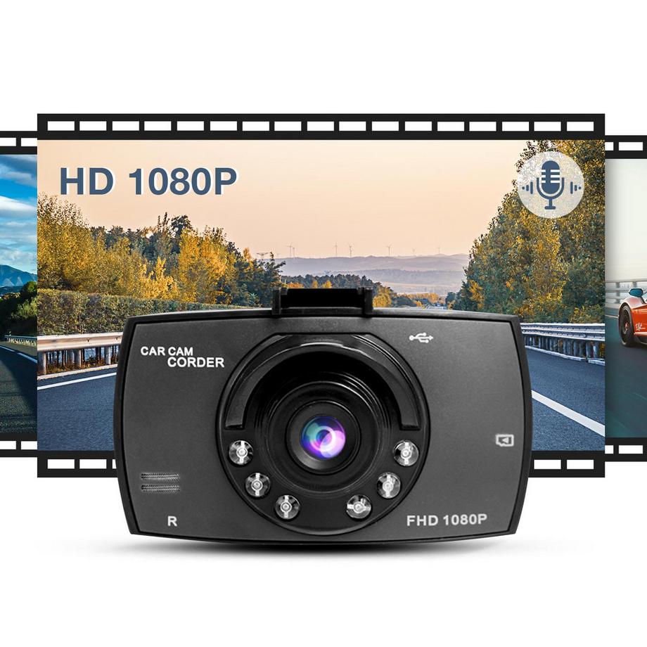 Avizar  Dashcam per auto compatta, HD 1080p 