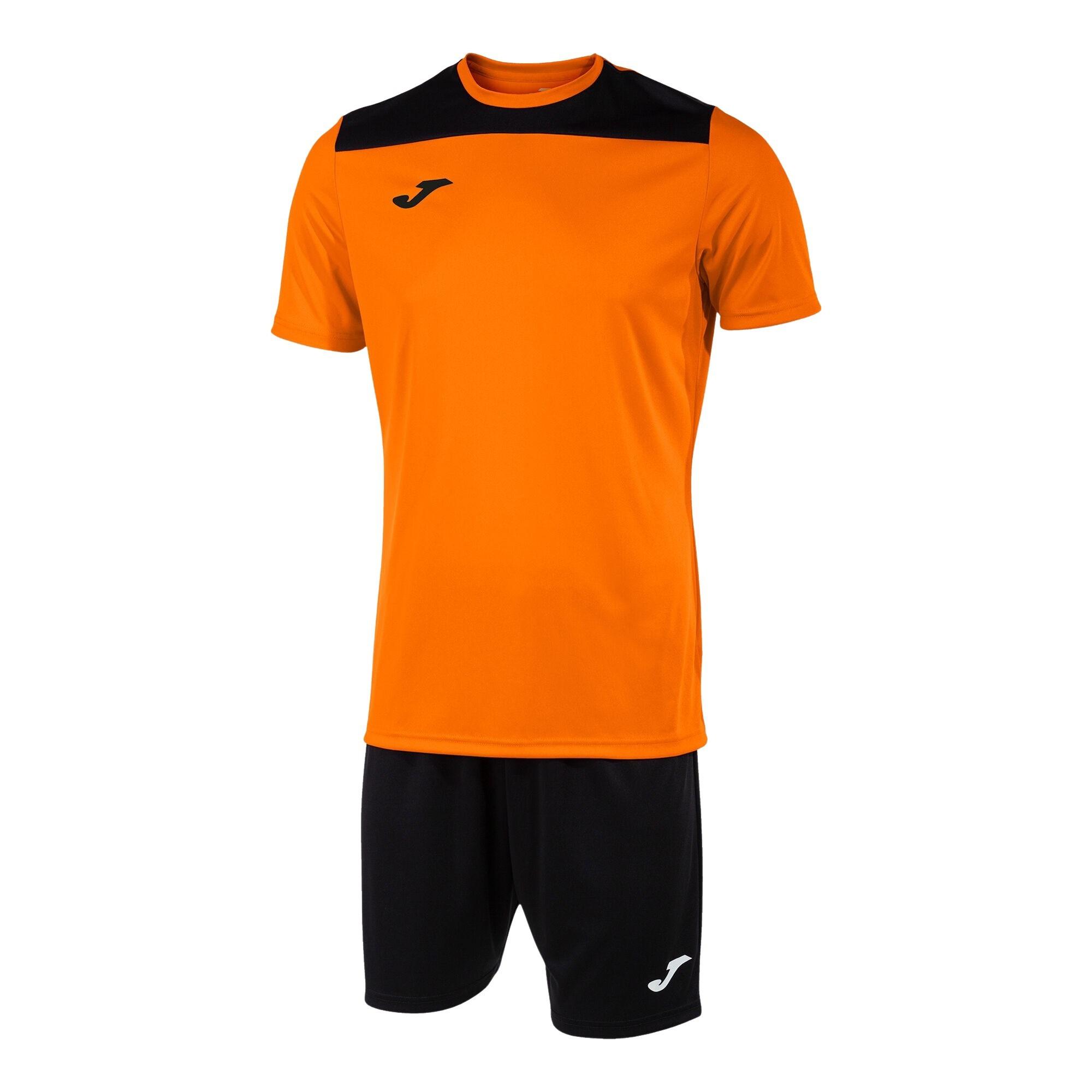 Image of Set Aus Trikot Und Shorts Unisex Schwarz / Orange XXL