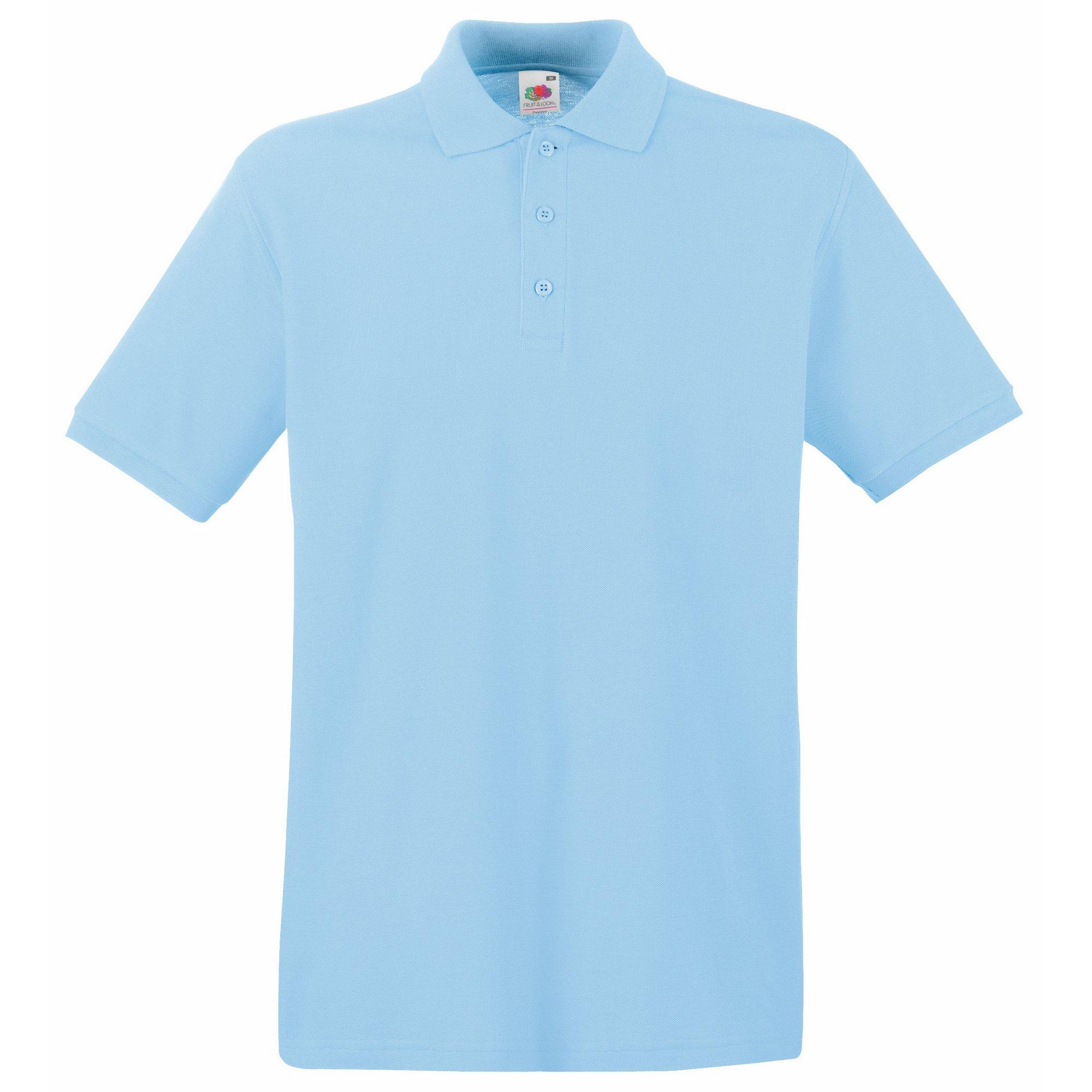 Image of Premium Poloshirt, Kurzarm Herren Himmelblau S