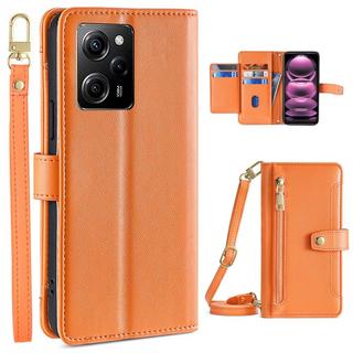 Cover-Discount  Xiaomi Poco X5 Pro - Wallet Etui Hülle Orange 