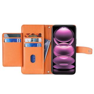 Cover-Discount  Xiaomi Poco X5 Pro - Wallet Etui Hülle Orange 