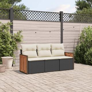 VidaXL set divano da giardino Polirattan  