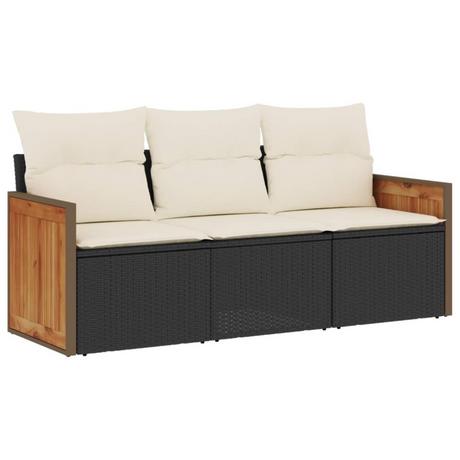 VidaXL set divano da giardino Polirattan  