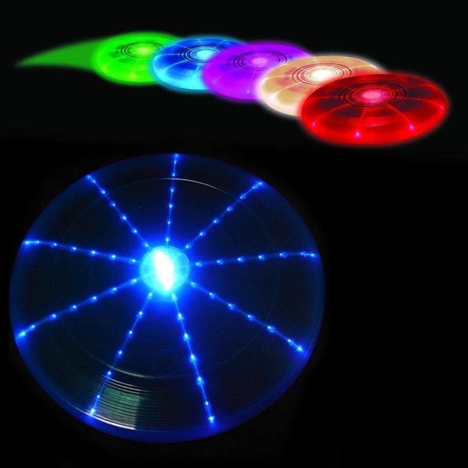 Mikamax  Frisbee avec éclairage LED - 7 couleurs 