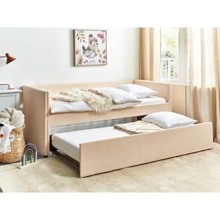 Beliani Letto estraibile en Bouclé Glamour TROYES  