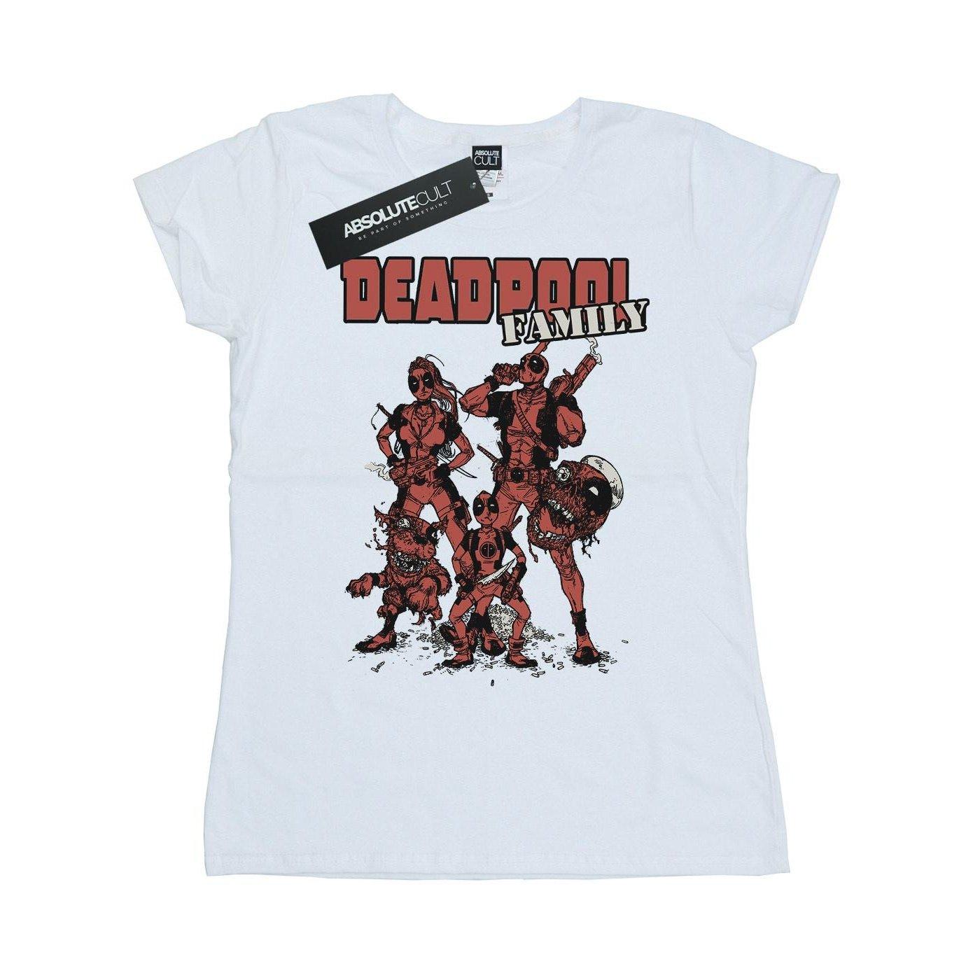 Image of Deadpool Family Group Tshirt Damen Weiss L