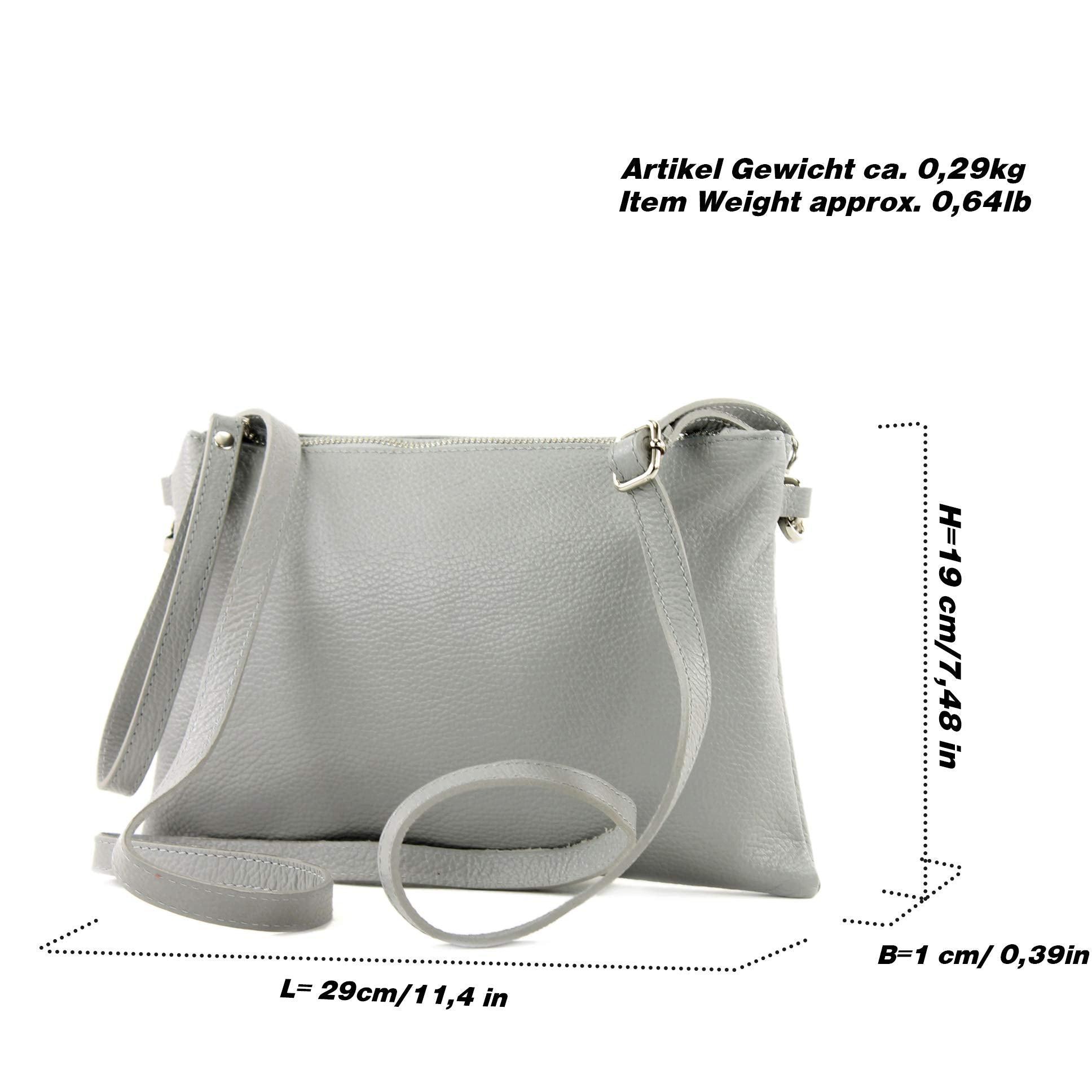 Only-bags.store Clutch Umhängetasche Leder Medium  