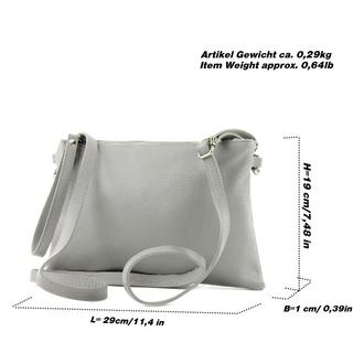 Only-bags.store Clutch Umhängetasche Leder Medium  