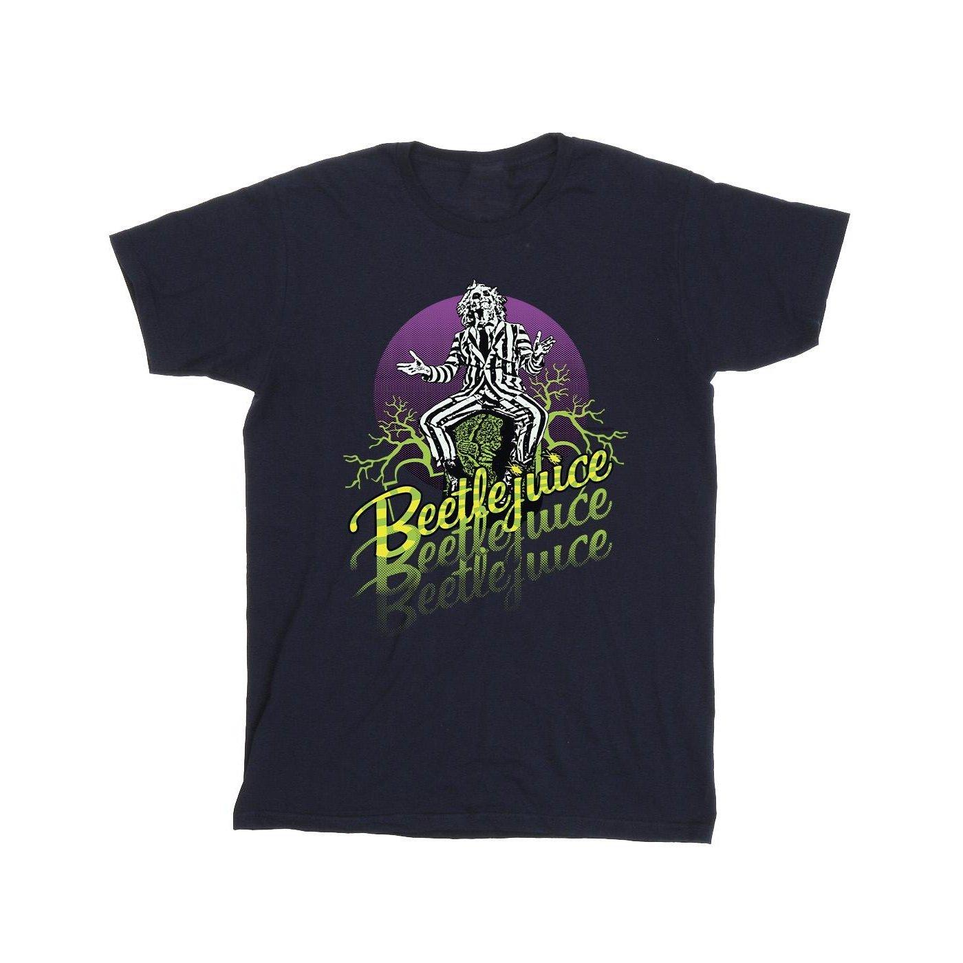 Image of Purple Circle Tshirt Herren Marine XL