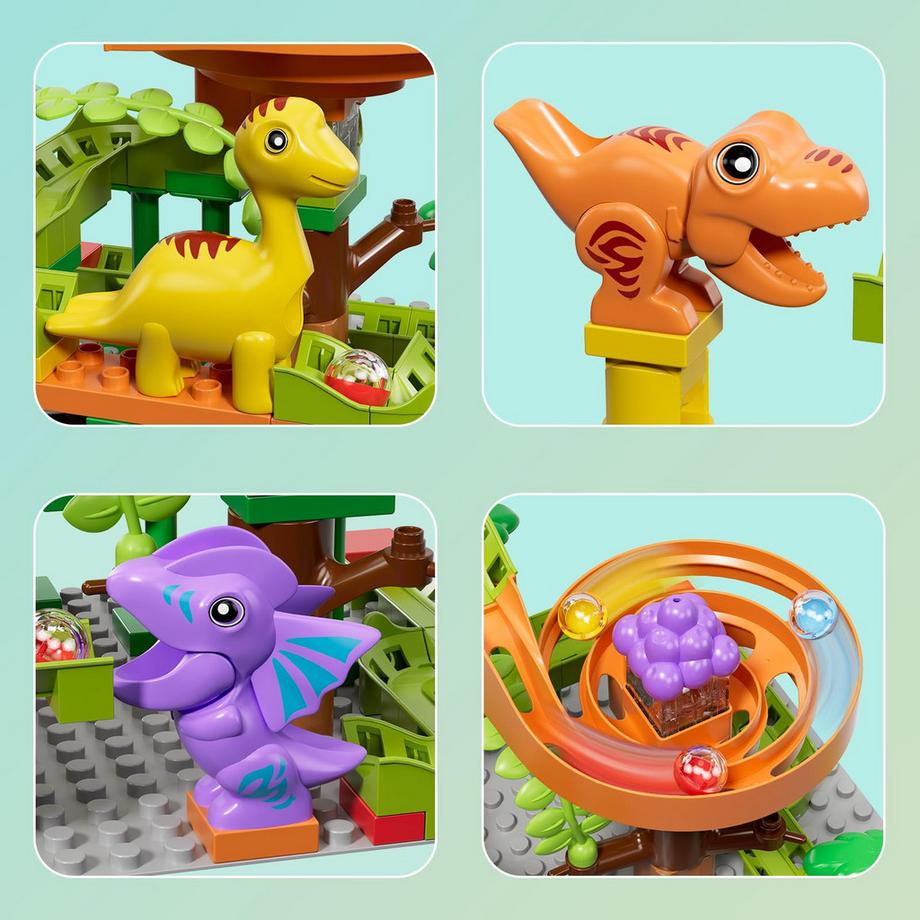 Activity-board  Murmelbahn Bauklötze Dinosaurier Spielzeug, Kinder STEM Spielzeug 