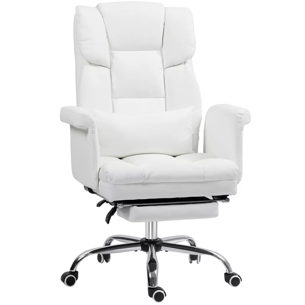 HOMCOM – Bürostuhl, One Size, Weiss