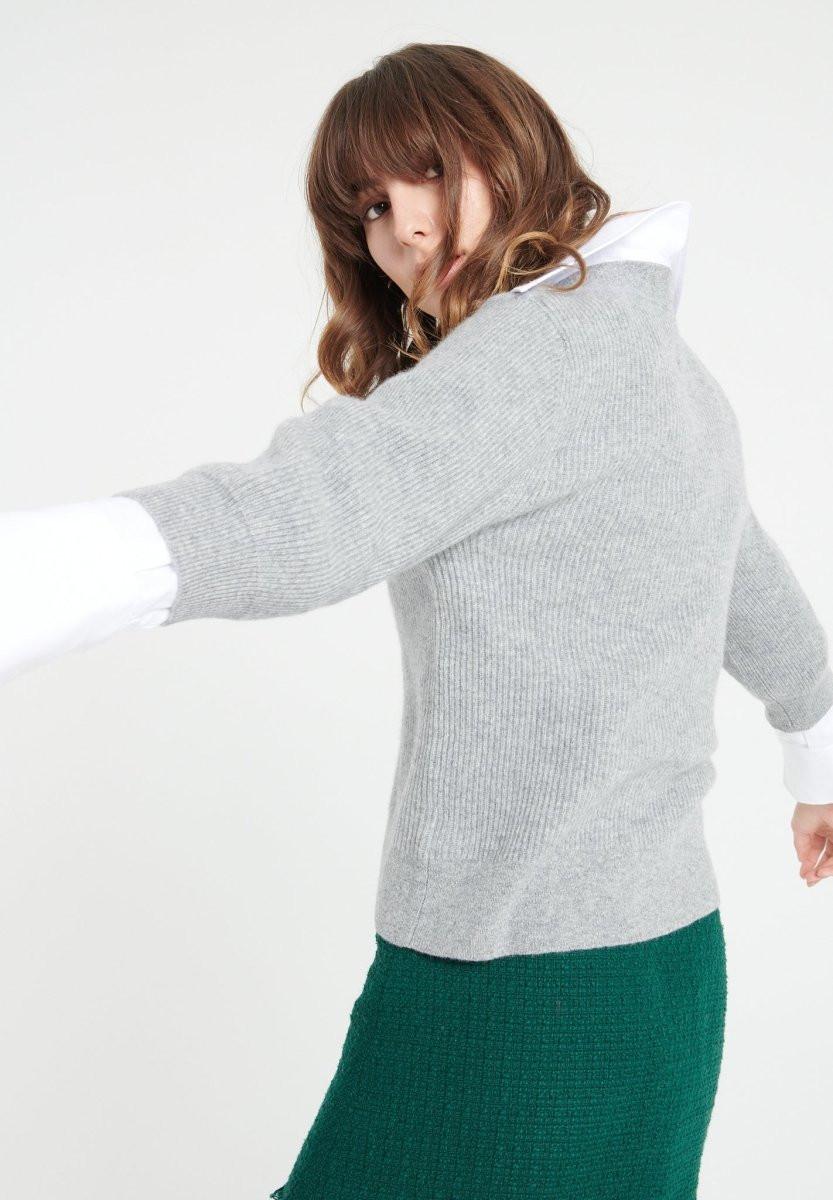 Studio Cashmere8  MIA 13 Cardigan con scollo a V e maniche corte - 100% cashmere 