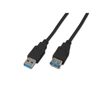 Triotronik USB 3.0 A-A MF 0.5 SW câble USB 0,5 m USB 3.2 Gen 1 (3.1 Gen 1) USB A Noir