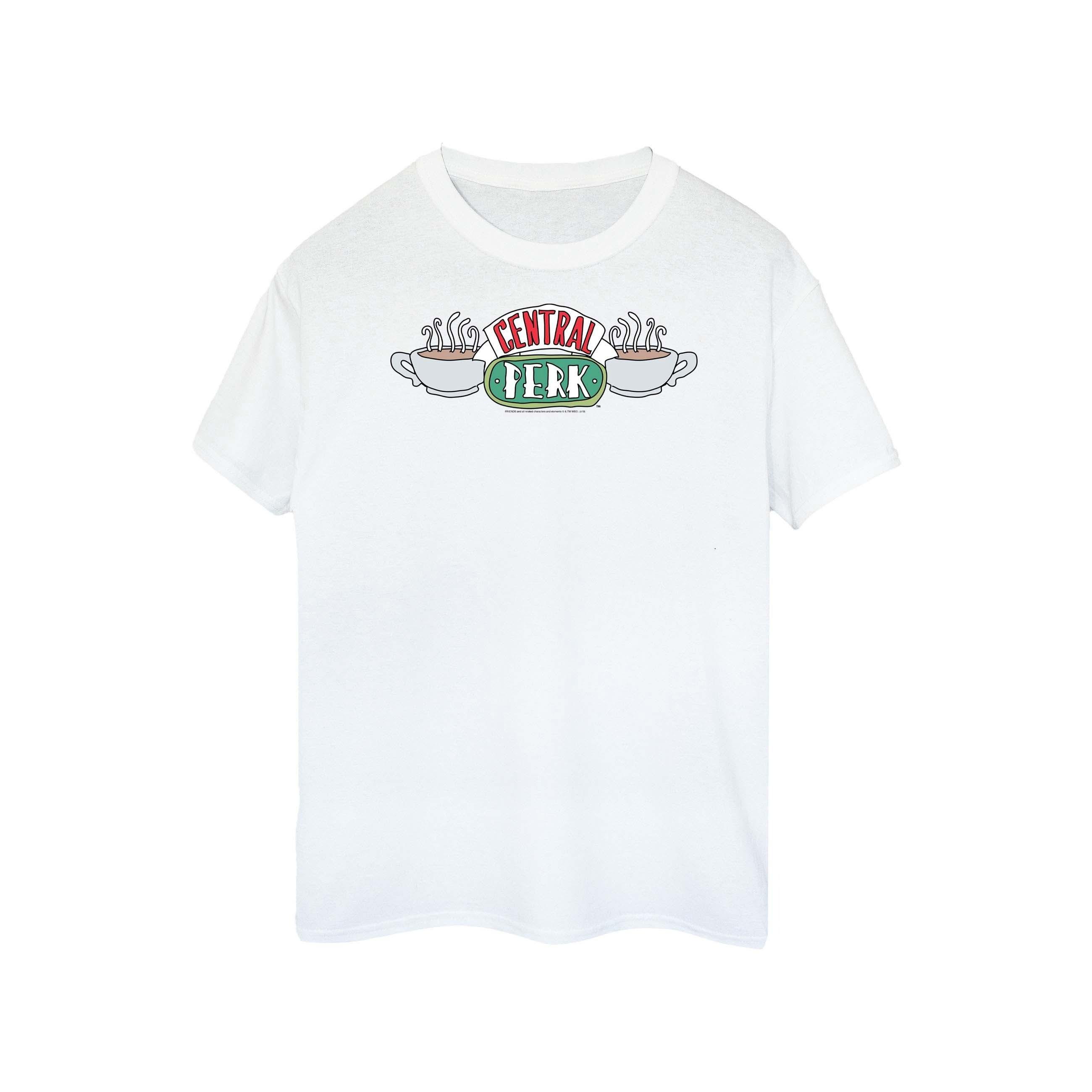 Image of Central Perk Sketch Tshirt Damen Weiss 5XL