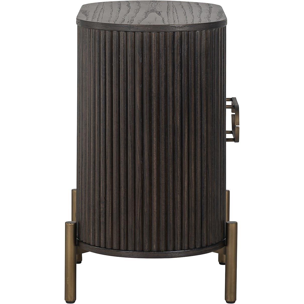 mutoni Commode Luxor brun or brossé 60  