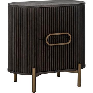 Commode Luxor brun or brossé 60