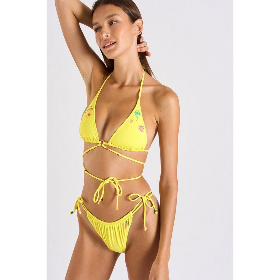 BANANA MOON Twisto Lovin Top Bikini Triangolo Floreale  