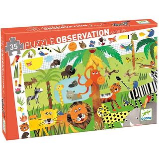 Djeco  Djeco Observatie Puzzel Jungle (35 stukjes) 