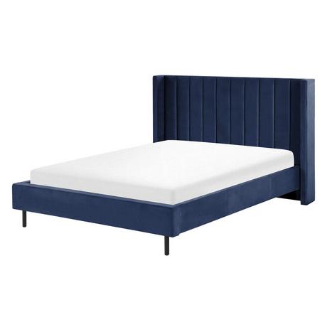 Beliani Bett mit Lattenrost aus Samtstoff Modern VILLETTE  