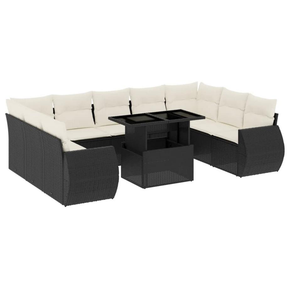 Ensemble de canapés de jardin rotin synthétique