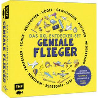 Das XXL-Entdecker-Set - Geniale Flieger: 6 Modelle zum Selberbauen, Sachbuch, Experimente und faszinierende Flugmaschinen Dickmann, Nancy; Strohbach, Julia (Übersetzung) Gebundene Ausgabe 