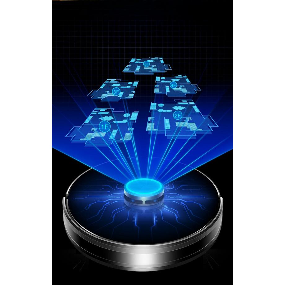 Blue Chilli Robot aspirapolvere con pulizia umida e secca e navigazione Lidar  