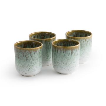 Lot de 4 tasses en grès émaillé