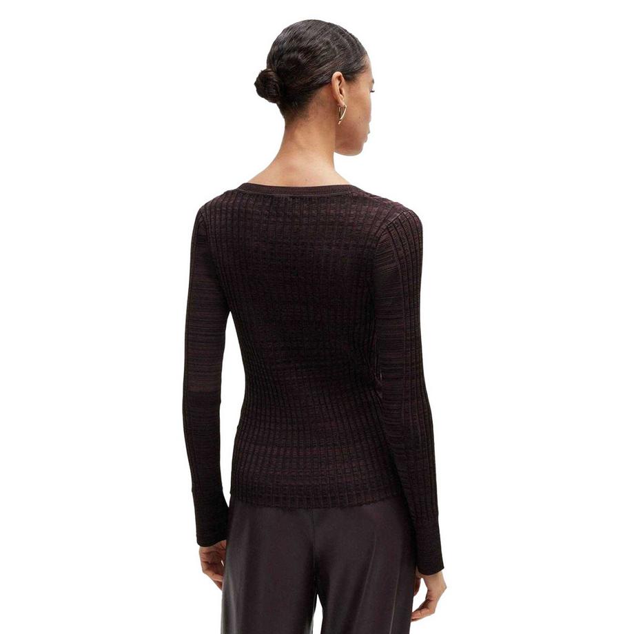 BOSS Top Firama Maglia A Costine Girocollo  