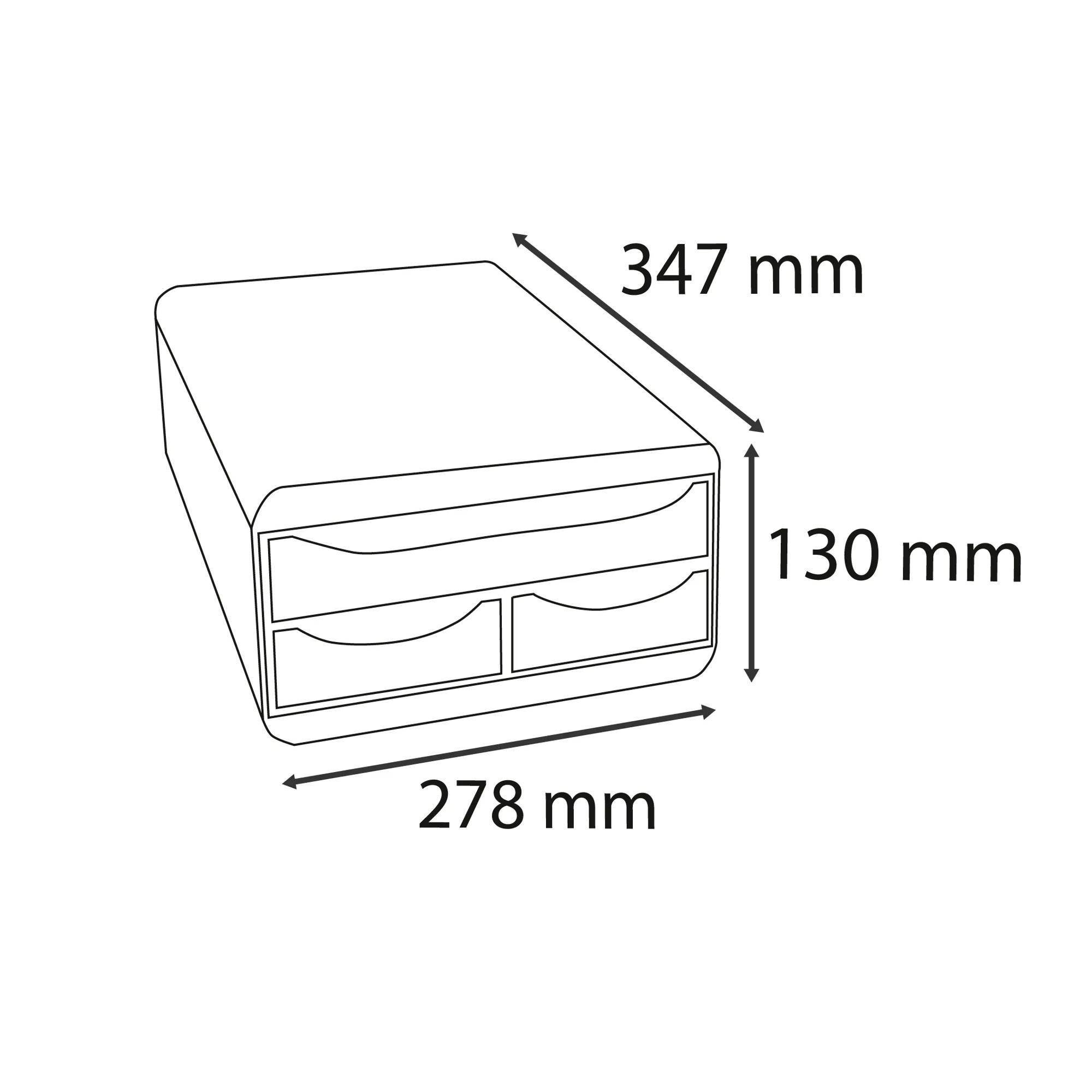 Exacompta Cassettiera Small-Box 3 cassetti Glossy  