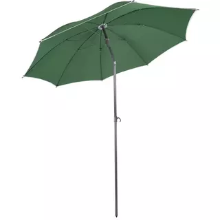 mutoni Parasol de jardin Kalife semi-circulaire blanc