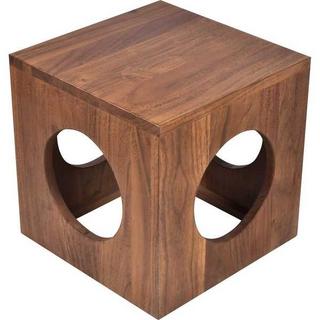 mutoni Table d'appoint acacia naturel 35x35  