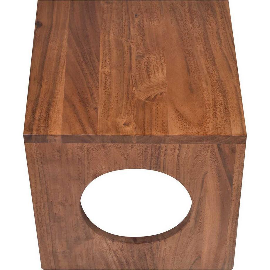 mutoni Table d&#039;appoint Speria Mango naturel 35x35  