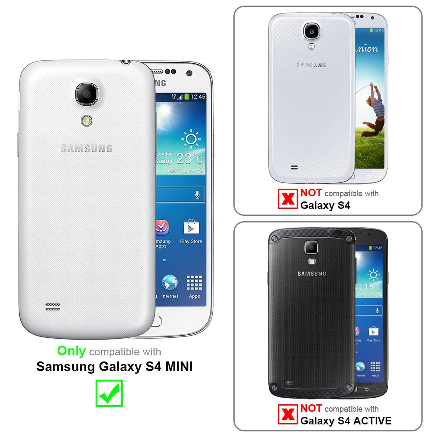 Cadorabo  Hülle für Samsung Galaxy S4 MINI mit Magnetverschluss 