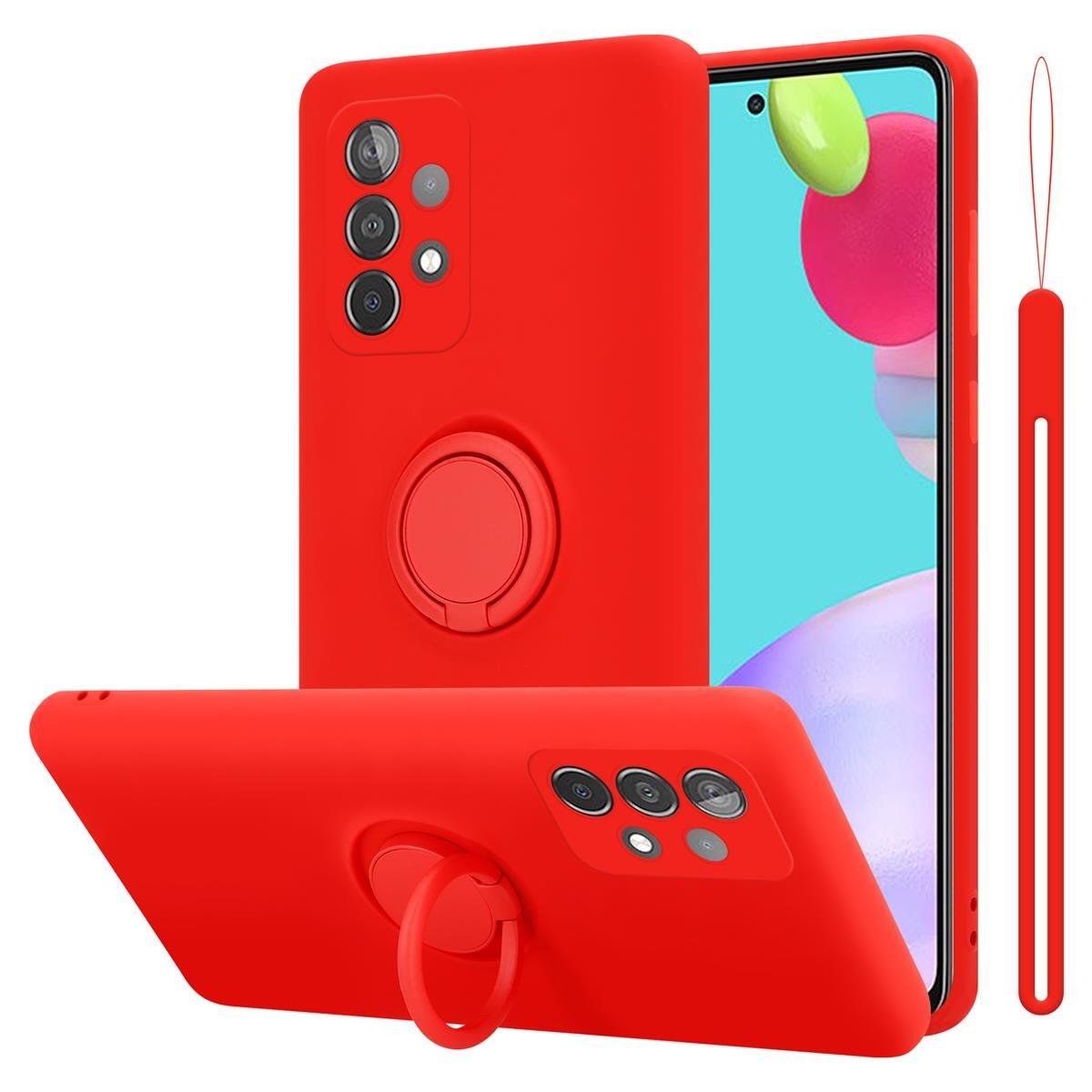 Image of Hülle für Samsung Galaxy A52 (4G 5G) A52s TPU Silikon mit Ring Liquid