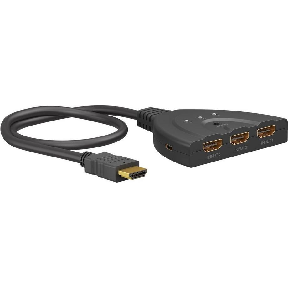 Commutateur HDMI Goobay Série 2.0 - Noir