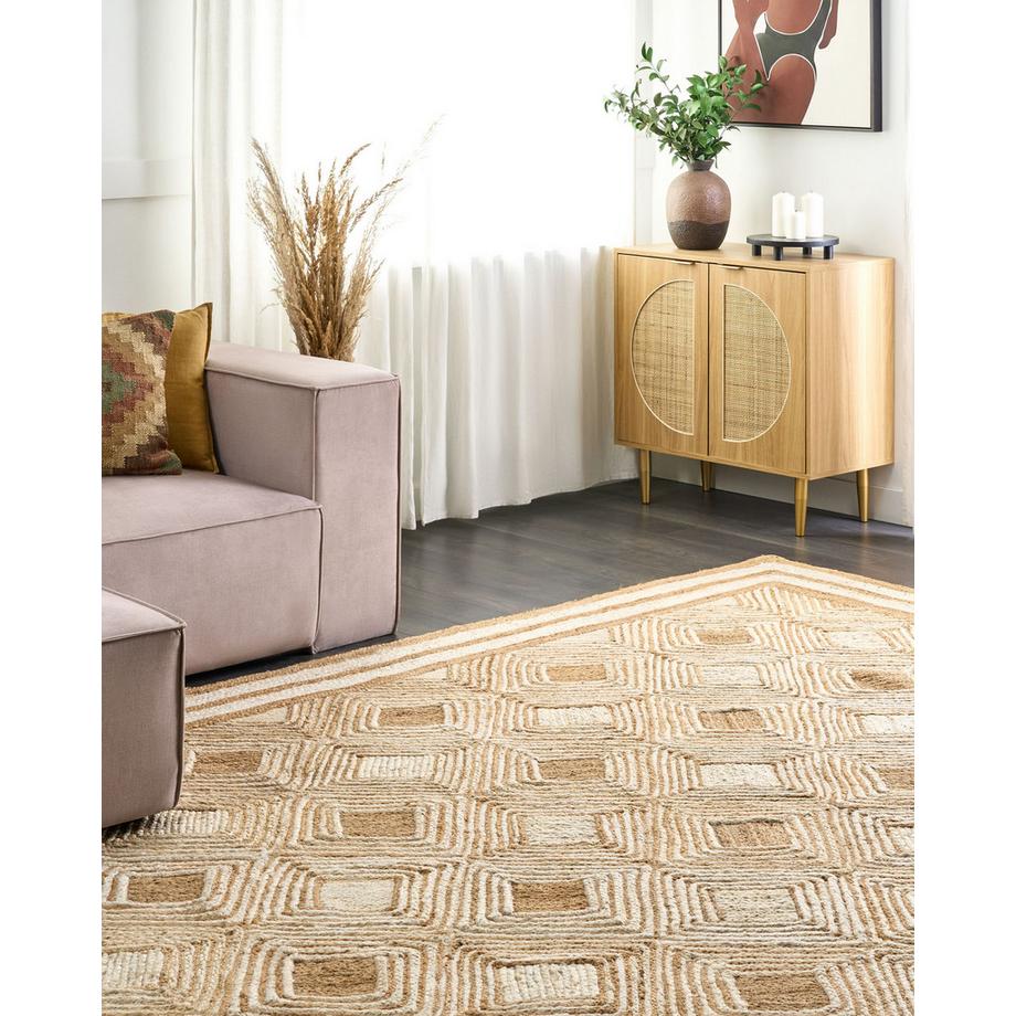 Beliani Tapis en Jute Boho MENGEN  