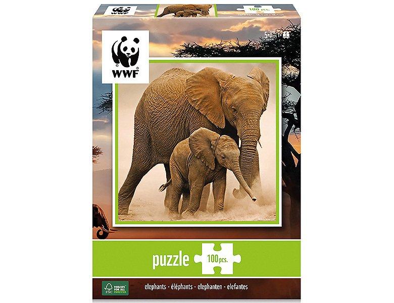 Image of Puzzle Elefanten (100Teile)