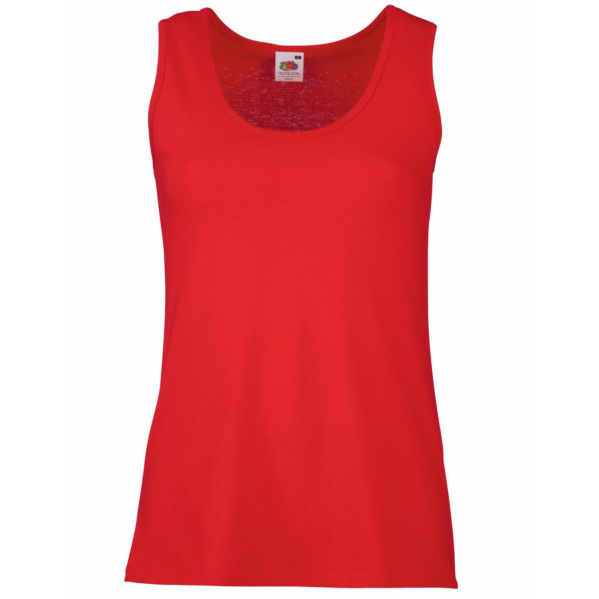 Image of Ladyfit Vest Valueweight Damen Rot Bunt XS