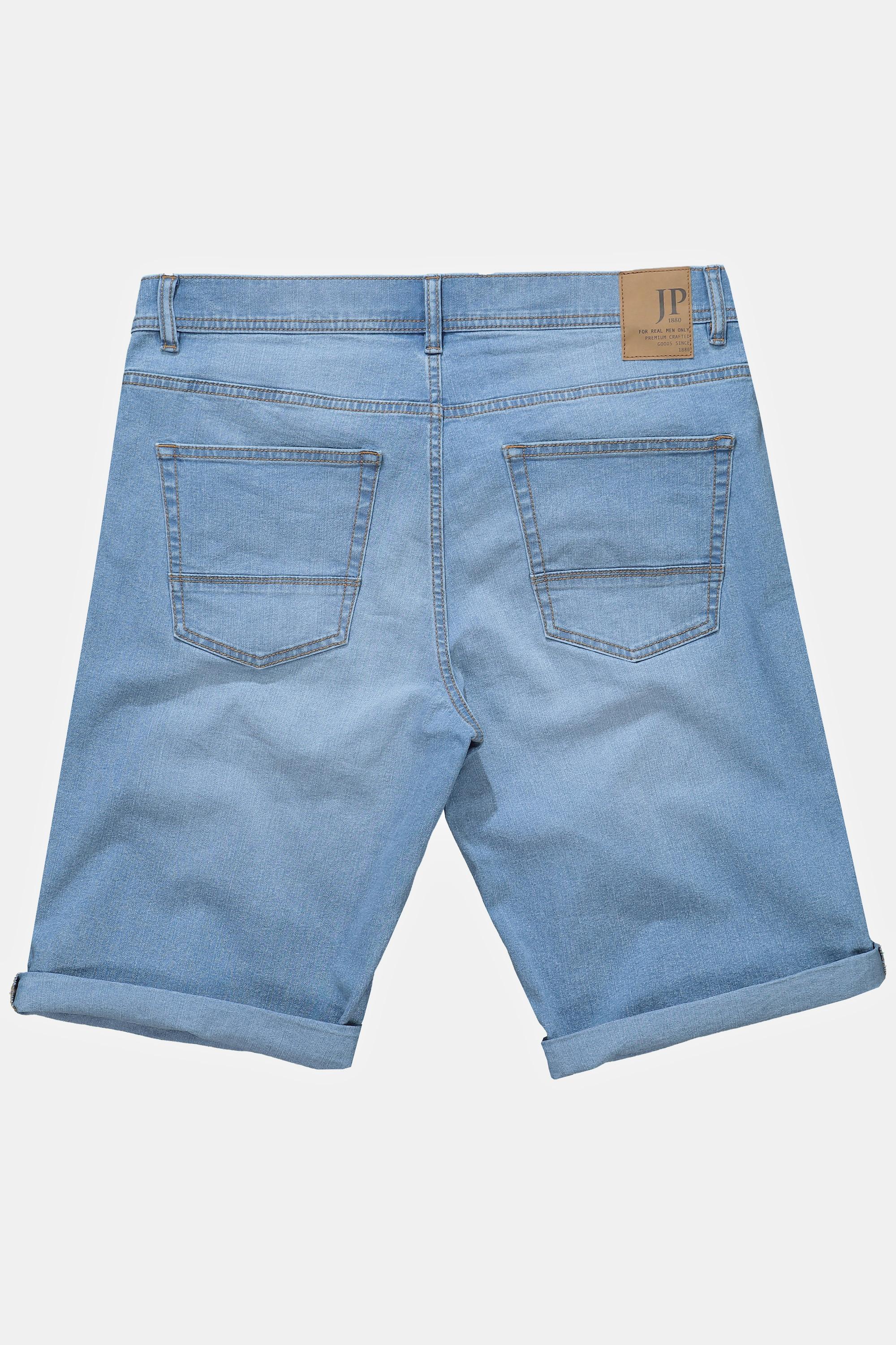 JP1880  Bermuda di jeans elasticizzati con vestibilità normale e taglio a cinque tasche 