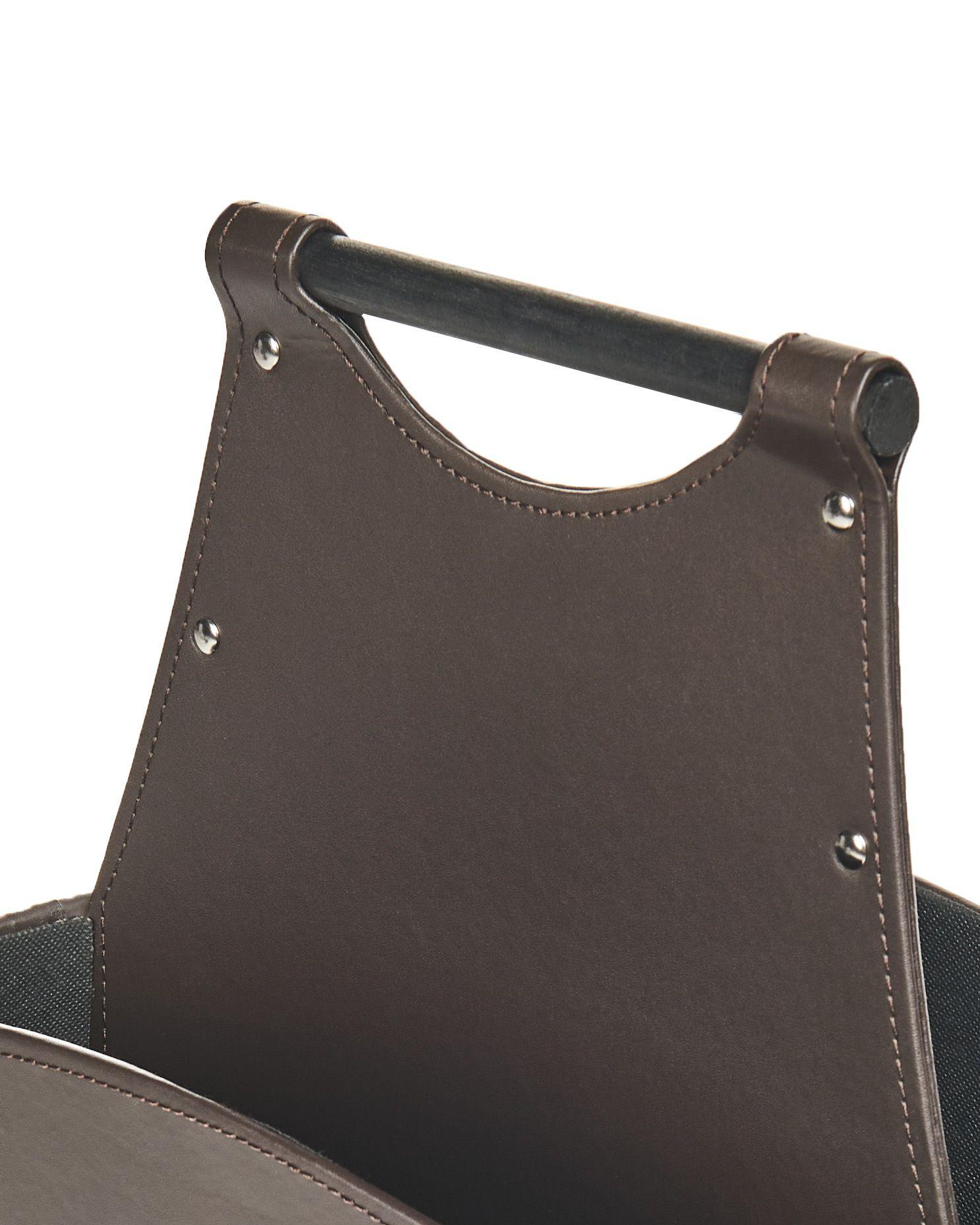 Beliani Korb, Büroaccessoires en Cuir PU Rustique URUK  