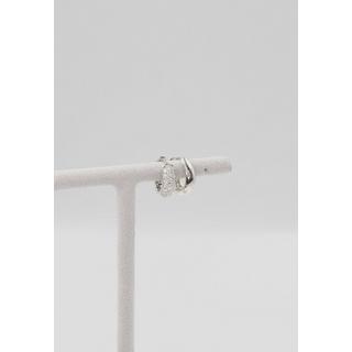 MUAU Schmuck  Créoles en or blanc 750 diamants 0,48ct. Charnière 12mm 