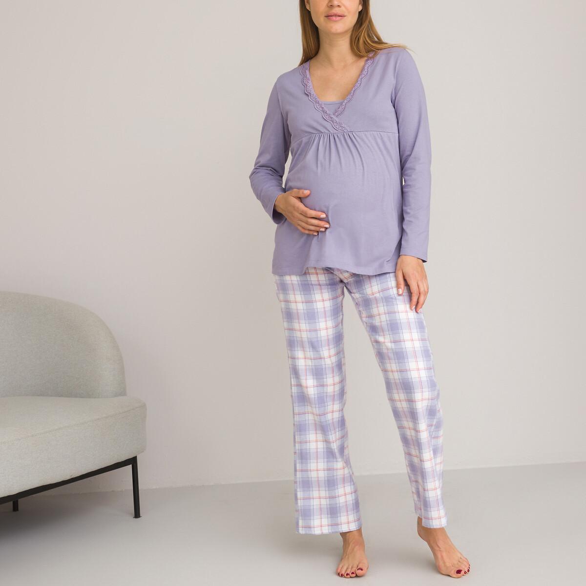 Image of Pyjama Für Schwangerschaft Und Stillzeit Damen Beige 42