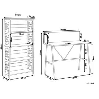 Beliani  Set di Mobili da Ufficio en Truciolato Industriale FOSTER/HASTINGS 