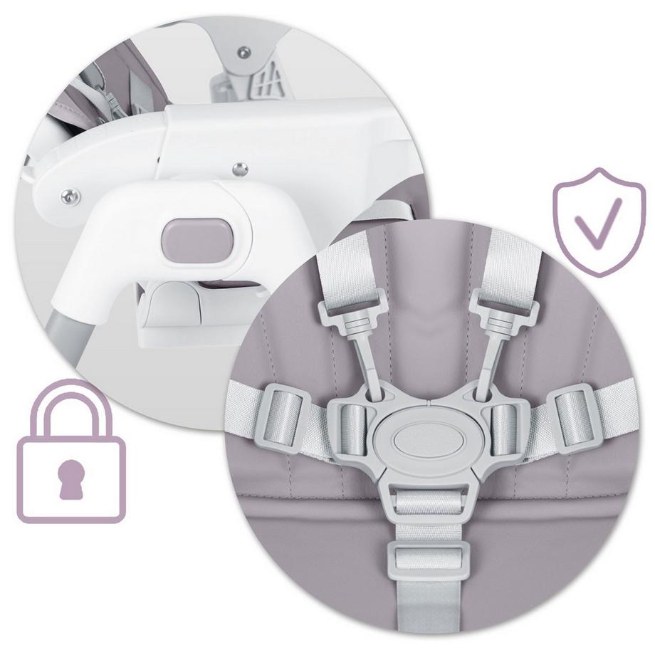 B2X  Chaise de salle à manger Ricokids Tulo - Lavande 