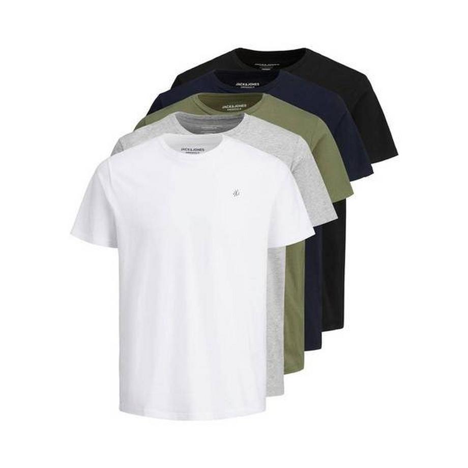 JACK & JONES JORJXJ 5er Pack Bequem sitzendes T-Shirt  