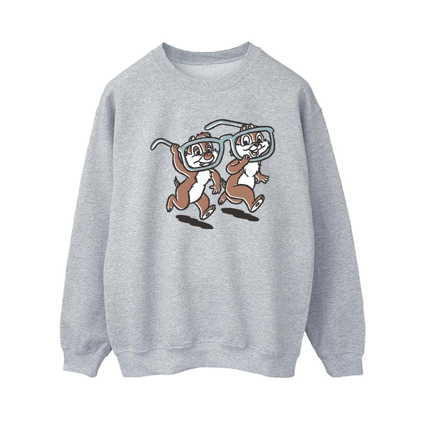 Image of Chip 'n Dale Glasses Sweatshirt Damen Grau XXL