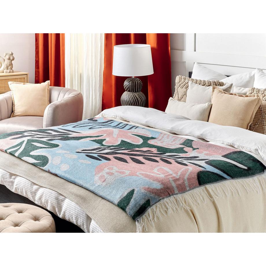 Beliani Somani Boho Acryl Kuscheldecke  