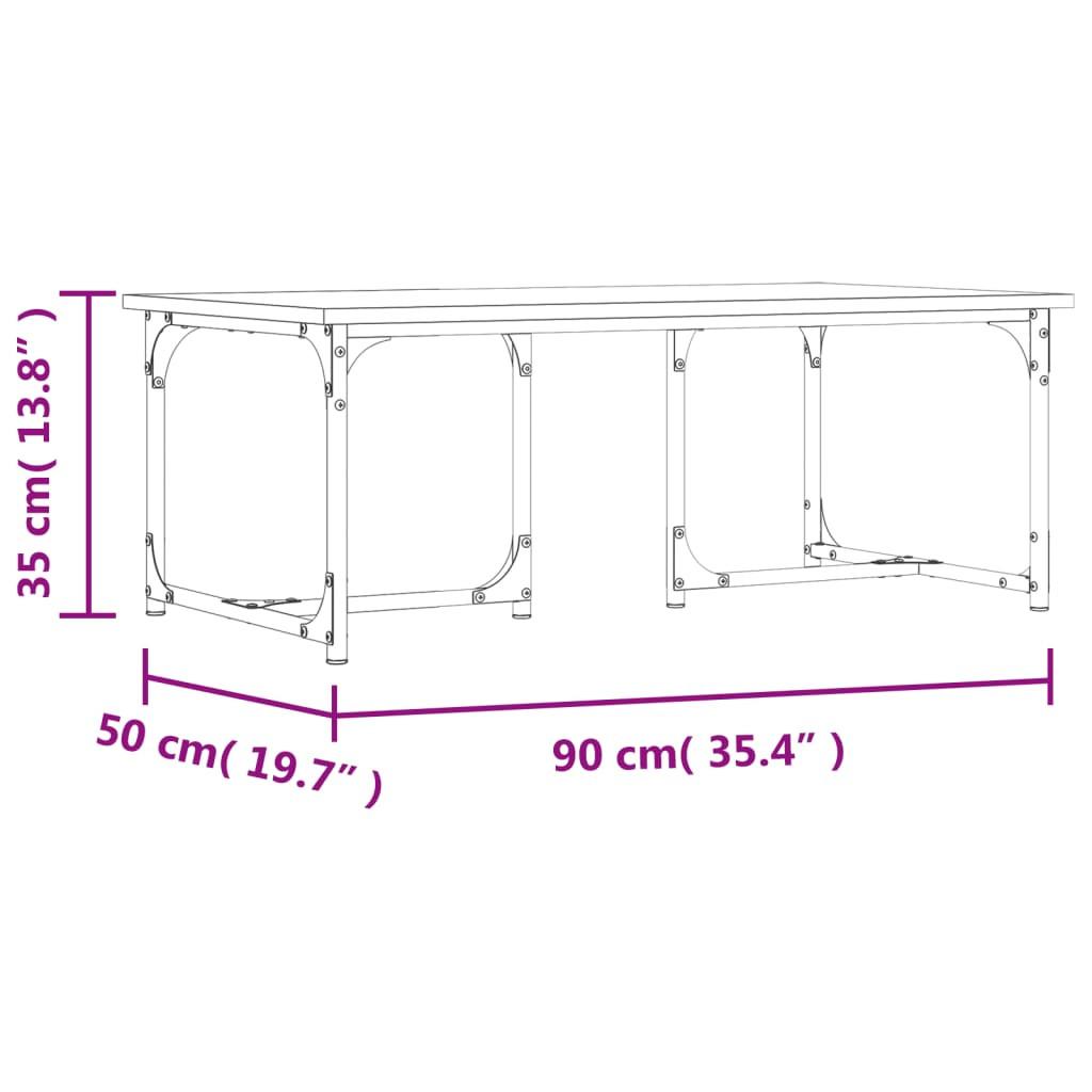 VidaXL Table basse bois d'ingénierie  