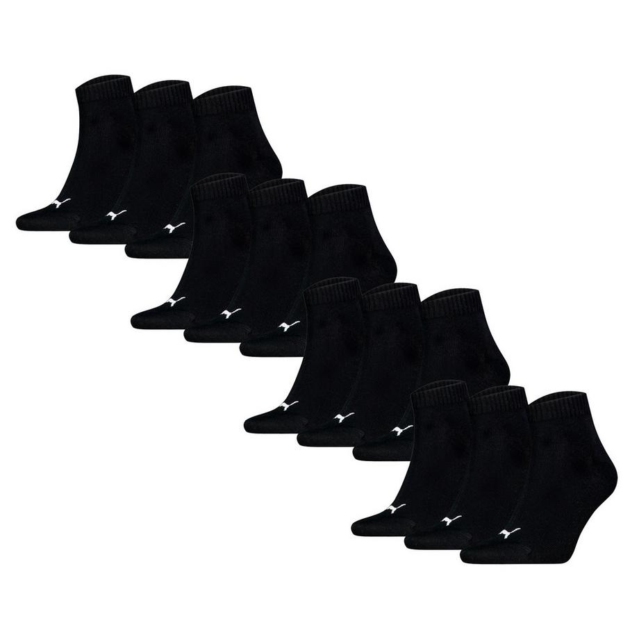 Calzini Unisex Confezione da 12 Stretch-Quarter Plain 12P