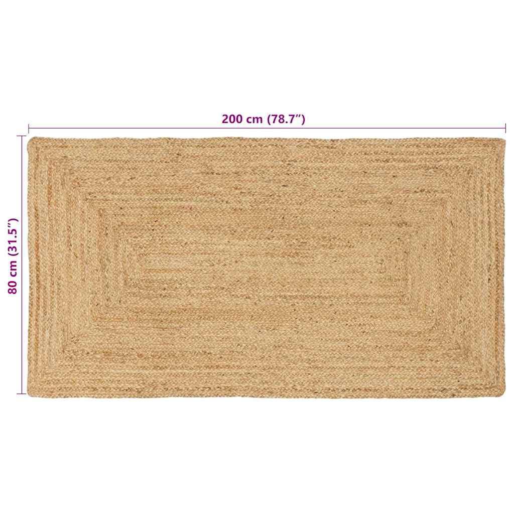 VidaXL  Teppich für das wohnzimmer jute 